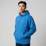 Mavi Kapüşonlu Sweatshirt (Hoodie) - Görsel 3
