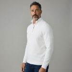 Yarım Fermuar Sweatshirt (Beyaz) - Görsel 3