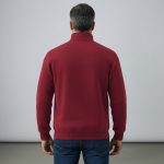 Yarım Fermuar Sweatshirt (Bordo) - Görsel 5