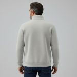 Yarım Fermuar Sweatshirt (Boyama Gri) - Görsel 5