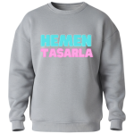 0 Yaka Sweatshirt (Gri)