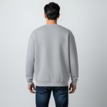 0 Yaka Sweatshirt (Gri) - Görsel 5