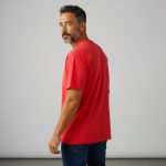 Oversize Tişört -Kırmızı - Görsel 4